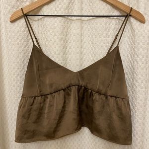 Wilfred by Aritzia lover camisole - bronze, size small